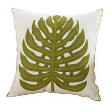 Load image into Gallery viewer, 100% Cotton Embroidery Flower Pattern Pillow Cover Home Decoration Sofa Cushion Cover Housewarming Gift Pillow Case Decorative Embroidered Pillow Cover Handmade Cotton Cover For Throw Pillows Beautiful Modern Floral Patterns 45x45cm
