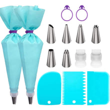 Load image into Gallery viewer, Reusable Cake Piping Bags and Tips Set