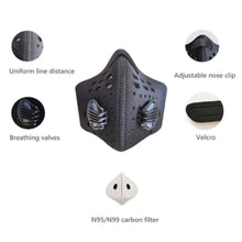 Load image into Gallery viewer, Reusable Dust Proof Mask With 3 Filters