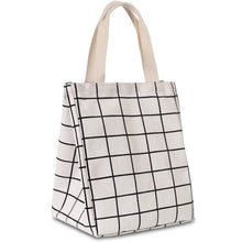 Load image into Gallery viewer, Reusable Lunch Bag Insulated Lunch Box Canvas Fabric with Aluminum Foil