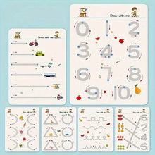 Load image into Gallery viewer, Reusable Magic Practice Workbook Set with Erasable Pen and Refills