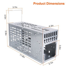 Load image into Gallery viewer, Reusable Metal Rat Cage Catch Release Continuous Capture