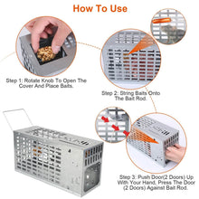 Load image into Gallery viewer, Reusable Metal Rat Cage Catch Release Continuous Capture
