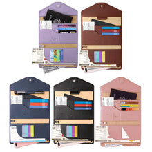 Load image into Gallery viewer, RFID Blocking Travel Passport Organizer Holder Wallet With CDC Vaccination Card Slot Protector