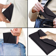 Load image into Gallery viewer, RFID Blocking Travel Passport Organizer Holder Wallet With CDC Vaccination Card Slot Protector