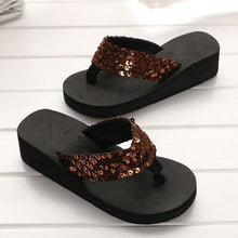 Load image into Gallery viewer, Rhinestone Women Slippers Flip Flops Summer Women Crystal Bling Beach Slides Sandals Casual Shoes Glitter Slides Cozy Bedroom Slippers Shower Shoes Cute Slippers For Women Platform Sandals