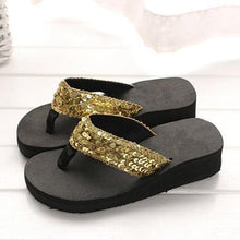 Load image into Gallery viewer, Rhinestone Women Slippers Flip Flops Summer Women Crystal Bling Beach Slides Sandals Casual Shoes Glitter Slides Cozy Bedroom Slippers Shower Shoes Cute Slippers For Women Platform Sandals