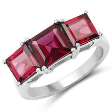 Load image into Gallery viewer, 4.87 Carat Genuine Rhodolite .925 Sterling Silver Ring