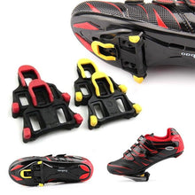 Load image into Gallery viewer, Road Bike Cycling Shoe Pedal Cleats Bicycle Accessories Road Bike Cleats For Cleats- Indoor Outdoor Spin Cycling Pedals Cleat & Bicycle Clips Set