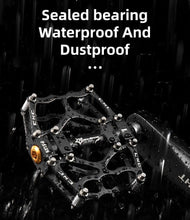 Load image into Gallery viewer, Road Bike Pedals Aluminum Alloy Anti-slip Bicycle Pedals Hollow-Carved Design Pedals Bicycle Accessories Mountain Bike Pedals Flat Bicycle Pedals Platform Cycling Sealed Bearing Aluminum Pedals For Mountain Bike