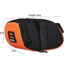 Load image into Gallery viewer, Road Bike Storage Bag Waterproof Bicycle Bags Pouch Cycling Bike Tail Rear Seat Bag Bicycle Accessories Bike Storage Frame Bag Bicycle Front Tube Triangle Water Resistant Cycling Pack Strap On Pouch Bike Accessories Tool Accessible Storage Bag