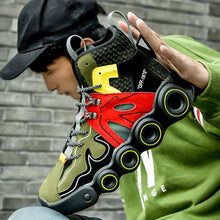 Load image into Gallery viewer, Roller Skating Sports Mens Sneakers Personality Running Shoes Thick Soled Casual Sneakers Increased Men Sneaker Walking Fashion Sneakers High Tops Casual Walking Shoes Sports Jogging Sneaker For Men
