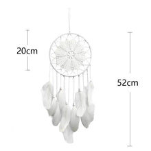 Load image into Gallery viewer, Romantic Dream Catcher Tree of Life Brown Native Handmade Traditional Dream Catcher Yin Yang 50" Long Home Decoration Feather Dream-catcher For Bedroom Wall Hanging Home Decor Wedding Party Blessing Gift