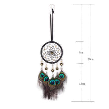 Load image into Gallery viewer, Romantic Dream Catcher Tree of Life Brown Native Handmade Traditional Dream Catcher Yin Yang 50" Long Home Decoration Feather Dream-catcher For Bedroom Wall Hanging Home Decor Wedding Party Blessing Gift