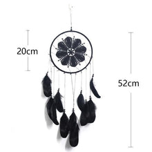 Load image into Gallery viewer, Romantic Dream Catcher Tree of Life Brown Native Handmade Traditional Dream Catcher Yin Yang 50" Long Home Decoration Feather Dream-catcher For Bedroom Wall Hanging Home Decor Wedding Party Blessing Gift