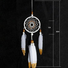 Load image into Gallery viewer, Romantic Dream Catcher Tree of Life Brown Native Handmade Traditional Dream Catcher Yin Yang 50" Long Home Decoration Feather Dream-catcher For Bedroom Wall Hanging Home Decor Wedding Party Blessing Gift