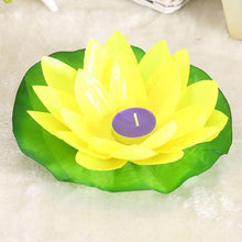Load image into Gallery viewer, Romantic Lotus Lamps Wishing Water Floating Candle Light Birthday Wedding Party Decoration Lotus LED Candle Floating Candle Lights Up When It Meets Water Battery Powered Flameless Candle Light Waterproof Night Light For Festival Wedding Home Garden Pond