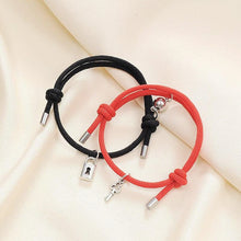 Load image into Gallery viewer, Romantic Magnet Bracelet Couple Classic Key Lock Pair Braslet Lucky Black Red Rope Braclet Key And Lock Attraction Matching Bracelet Lover Gifts For Boyfriend Girlfriend