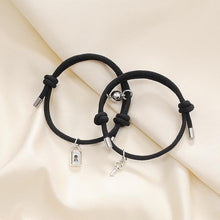Load image into Gallery viewer, Romantic Magnet Bracelet Couple Classic Key Lock Pair Braslet Lucky Black Red Rope Braclet Key And Lock Attraction Matching Bracelet Lover Gifts For Boyfriend Girlfriend