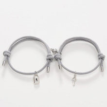 Load image into Gallery viewer, Romantic Magnet Bracelet Couple Classic Key Lock Pair Braslet Lucky Black Red Rope Braclet Key And Lock Attraction Matching Bracelet Lover Gifts For Boyfriend Girlfriend