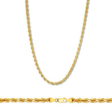 Load image into Gallery viewer, Rope Chain in Yellow Gold - 3mm