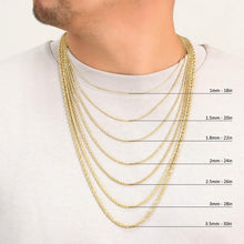 Load image into Gallery viewer, Rope Chain in Yellow Gold - 5mm