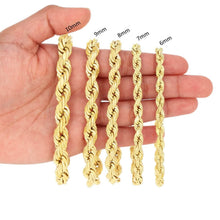 Load image into Gallery viewer, Rope Chain in Yellow Gold - 7mm