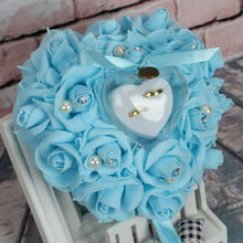 Load image into Gallery viewer, Rose Pillow Heart Cushion Ring Holder