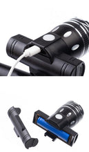 Load image into Gallery viewer, Rotatable Bicycle Light 800 Lumen Led Bike Headlight Zoom USB Rechargeable Aluminum Alloy Bike Lights Front And Back Powerful USB Rechargeable Bicycle Light Waterproof Bike Headlight Taillight 5000mAh