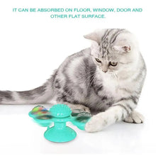 Load image into Gallery viewer, Rotatable Funny Massage Cat Toys Windmill LED Ball Teeth Cleaning Toys For Pets Interactive Turntable Tease Cat Toys