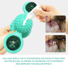 Load image into Gallery viewer, Rotatable Funny Massage Cat Toys Windmill LED Ball Teeth Cleaning Toys For Pets Interactive Turntable Tease Cat Toys