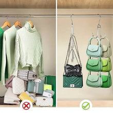Load image into Gallery viewer, Rotatable Metal Purse Hanger Organizer