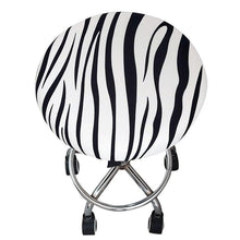 Load image into Gallery viewer, Round Chair Cover Bar Stool Cover Elastic Seat Cover Home Chair Slipcover Round Chair Bar Stool Floral Printed Padded Round Bar Stool Cover Cushion With Elastic Fabric Round Chair Seat Cushion For Wooden Metal Stools 30-40cm