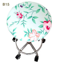 Load image into Gallery viewer, Round Chair Cover Bar Stool Cover Elastic Seat Cover Home Chair Slipcover Round Chair Bar Stool Floral Printed Padded Round Bar Stool Cover Cushion With Elastic Fabric Round Chair Seat Cushion For Wooden Metal Stools 30-40cm