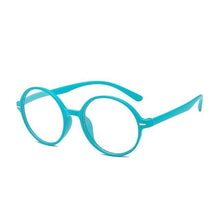 Load image into Gallery viewer, Round Frame Reading Glasses Stylish Anti Blue Light Eyeglasses Ultra Light Reading Glasses Portable Gift For Parents Unisex Stylish Eyeglasses Glasses Clear Lens Women Men Eyewear Anti Blue Light Glasses