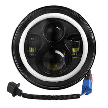 Load image into Gallery viewer, Round LED Headlight Halo Angel Eyes for Jeep Wrangler