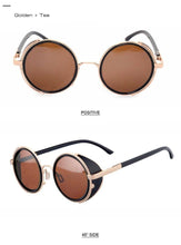 Load image into Gallery viewer, Round Vintage Sunglasses Retro Eyewear Style Sunglasses For Women New Retro Shape Coating Sunglasses For Men New Round Shape Sunglasses & Classic Design Sunglasses