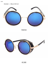 Load image into Gallery viewer, Round Vintage Sunglasses Retro Eyewear Style Sunglasses For Women New Retro Shape Coating Sunglasses For Men New Round Shape Sunglasses & Classic Design Sunglasses