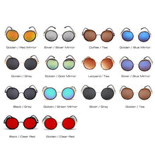 Load image into Gallery viewer, Round Vintage Sunglasses Retro Eyewear Style Sunglasses For Women New Retro Shape Coating Sunglasses For Men New Round Shape Sunglasses & Classic Design Sunglasses