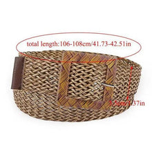 Load image into Gallery viewer, Round Wooden Smooth Buckle Waistbands For Women Vintage Design Skinny Dress Belt Charming Gift For Ladies