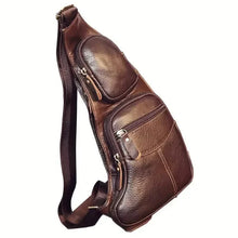 Load image into Gallery viewer, Rugged Vintage Leather Sling Bag