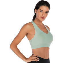 Load image into Gallery viewer, RUNNING GIRL Criss-Cross Back Padded Strappy Sports Bra