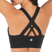 Load image into Gallery viewer, RUNNING GIRL Criss-Cross Back Padded Strappy Sports Bra