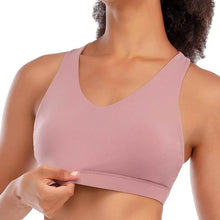Load image into Gallery viewer, RUNNING GIRL Criss-Cross Back Padded Strappy Sports Bra