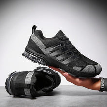 Load image into Gallery viewer, Running Mens Sport Elegant Sneakers Air Cushion Sneakers Lace Up Low Top Jogging Shoes Man Athletic Footwear Breathable Comfortable Athletic Running Sneakers