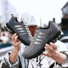 Load image into Gallery viewer, Running Mens Sport Elegant Sneakers Air Cushion Sneakers Lace Up Low Top Jogging Shoes Man Athletic Footwear Breathable Comfortable Athletic Running Sneakers
