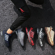 Load image into Gallery viewer, Running Mens Sport Elegant Sneakers Air Cushion Sneakers Lace Up Low Top Jogging Shoes Man Athletic Footwear Breathable Comfortable Athletic Running Sneakers