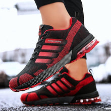 Load image into Gallery viewer, Running Mens Sport Elegant Sneakers Air Cushion Sneakers Lace Up Low Top Jogging Shoes Man Athletic Footwear Breathable Comfortable Athletic Running Sneakers