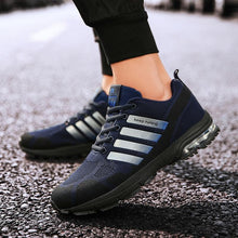 Load image into Gallery viewer, Running Mens Sport Elegant Sneakers Air Cushion Sneakers Lace Up Low Top Jogging Shoes Man Athletic Footwear Breathable Comfortable Athletic Running Sneakers