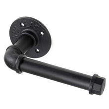 Load image into Gallery viewer, Rustic Industrial Pipe Toilet Paper Holder Heavy Duty Industrial Pipe Style Toilet Paper Holder Vintage Wall Mounted Kit Vintage Rustic Iron Farmhouse Style Roll Tissue Wall Mount Paper Holder Towel Racks With Hardware For Bathroom Kitchen Bedroom